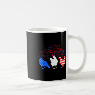 Chicken 4th Of July Firework American Flag Chicken Coffee Mug