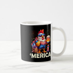 Chicken 4th Of July Fireworks Shirt Chicken Drinki Coffee Mug