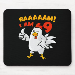 Chicken 9th Birthday Party Farm Chick Rnyard Cluck Mouse Pad
