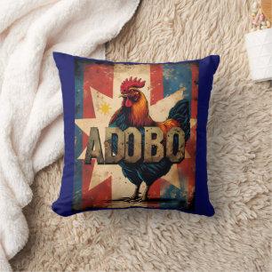 Chicken Adobo Philippines T-Shirt - Pinoy Pride Cushion