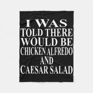 Chicken Alfredo Apparel Awesome Funny Caesar Salad Fleece Blanket