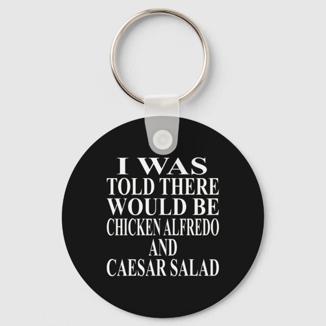 Chicken Alfredo Apparel Awesome Funny Caesar Salad Key Ring (Front)