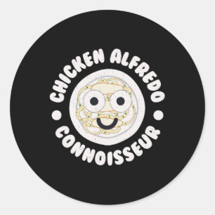 Chicken Alfredo Connoisseur - Italian Chicken Alfr Classic Round Sticker