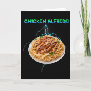 Chicken Alfredo Meme Bootleg Rap Style 90s Vintage Card