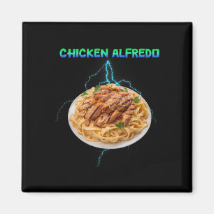 Chicken Alfredo Meme Bootleg Rap Style 90s Vintage Magnet
