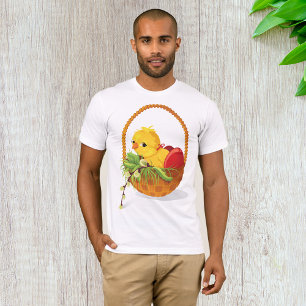 Chicken And Eggs In Basket Mens T-Shirt