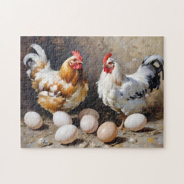 Chicken and Eggs Jigsaw Puzzle (Horizontal)