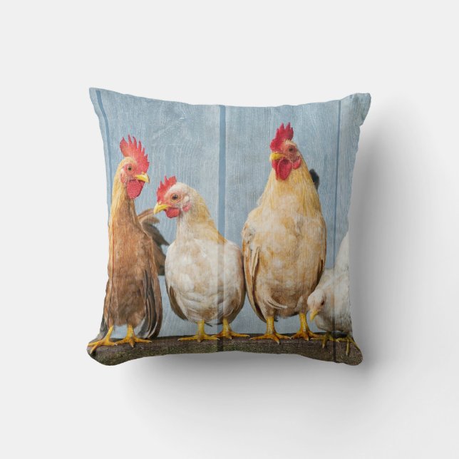 Chicken and Friends Cushion (Front)