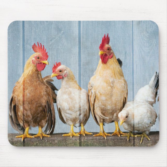 Chicken and Friends Mouse Pad (Front)
