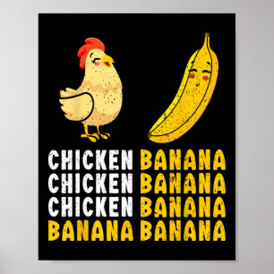 Chicken And Nana Dance Funny Meme For Girls Women  Poster