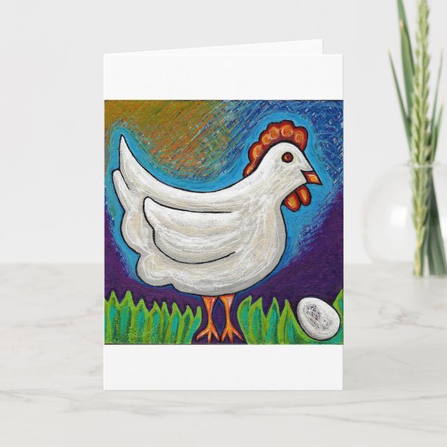 Chicken and the Egg Greeting Card (Front)