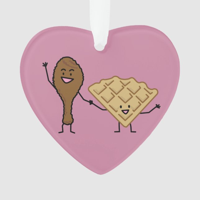 Chicken and Waffles American & Southern Cooking Ornament (Front)