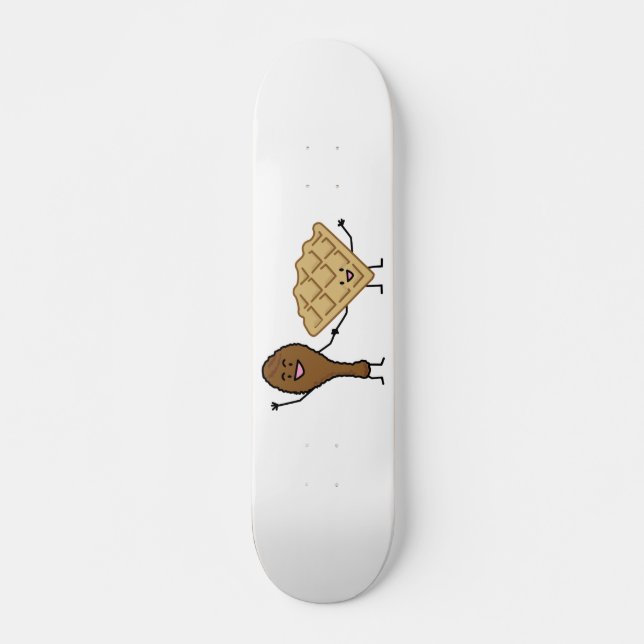 Chicken and Waffles American & Southern Cooking Skateboard (Front)