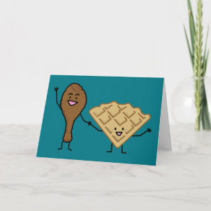 Chicken and Waffles American & Southern Cooking Thank You Card
