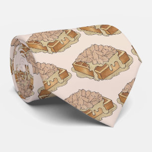 Chicken and Waffles Pennsylvania Dutch Amish Food Tie