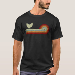Chicken Animal Men Women Retro Style Distressed T-Shirt