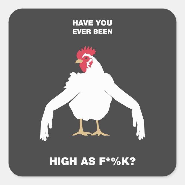 Chicken Arms Square Sticker (Front)