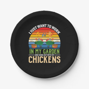 Chicken Art And Hangout With My Chickens Paper Plate