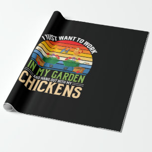 Chicken Art And Hangout With My Chickens Wrapping Paper