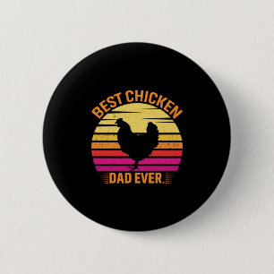 Chicken Art Best Chicken 6 Cm Round Badge