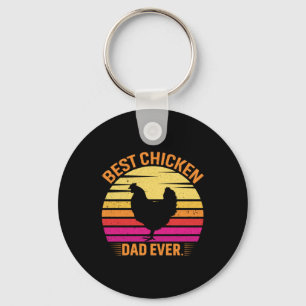 Chicken Art Best Chicken Key Ring