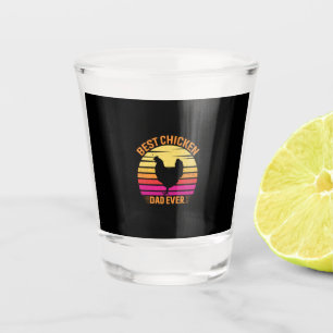 Chicken Art Best Chicken Shot Glass