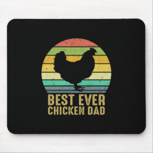 Chicken Art Best Ever Chicken Dad Mouse Pad