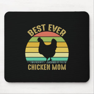Chicken Art Best Ever Chicken Mum Mouse Pad