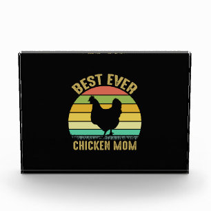 Chicken Art Best Ever Chicken Mum Photo Block