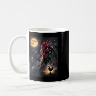 Chicken Art Celestial Moon Galaxy Poultry Farm Nat Coffee Mug