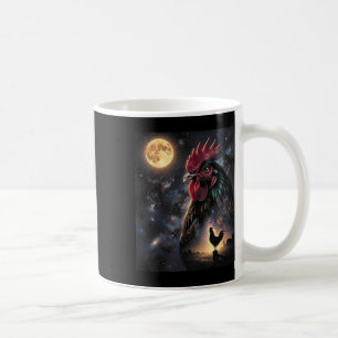 Chicken Art Celestial Moon Galaxy Poultry Farm Nat Coffee Mug