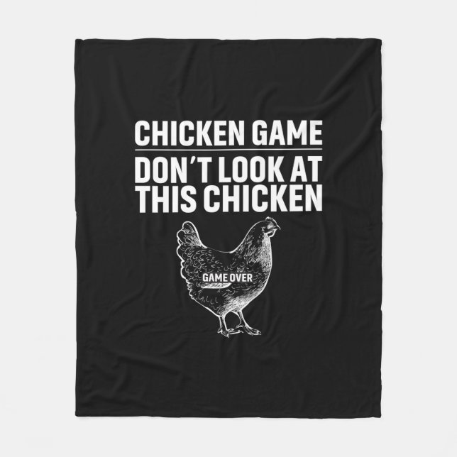 Chicken Art Chicken Game Fleece Blanket (Front)
