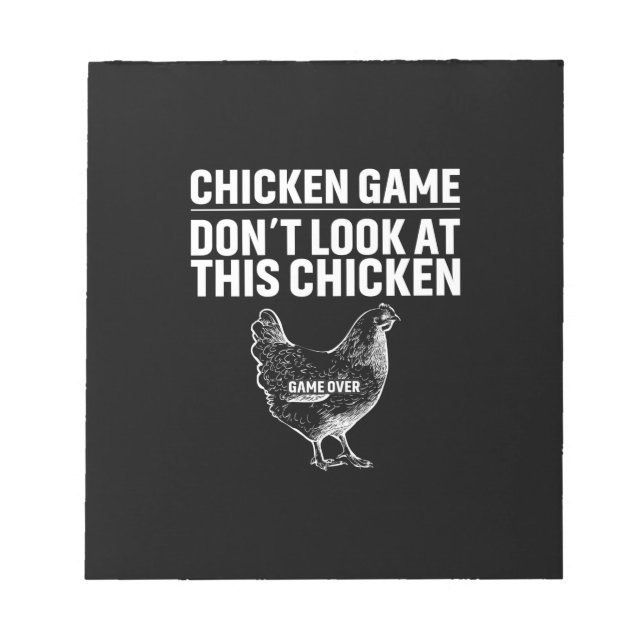 Chicken Art Chicken Game Notepad (Front)