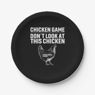 Chicken Art Chicken Game Paper Plate