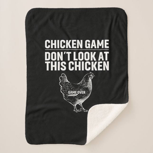 Chicken Art Chicken Game Sherpa Blanket (Front)