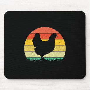 Chicken Art Chicken Retro Vintaage Mouse Pad