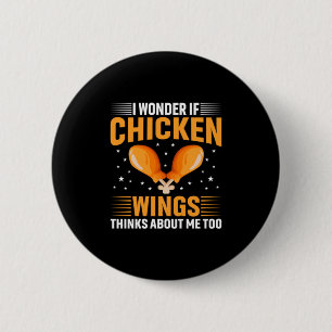 Chicken Art Chicken Wing 6 Cm Round Badge