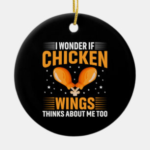 Chicken Art Chicken Wing Ceramic Ornament