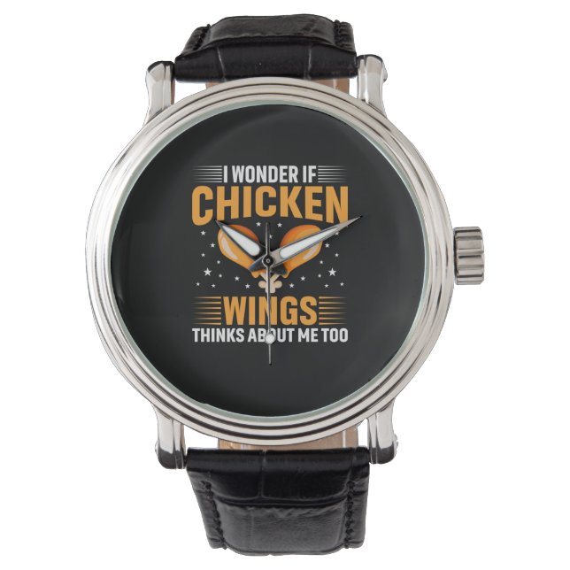 Chicken Art Chicken Wing Watch (Front)