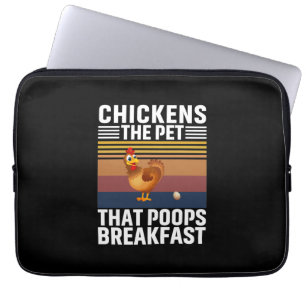 Chicken Art Chickens The Pet Laptop Sleeve