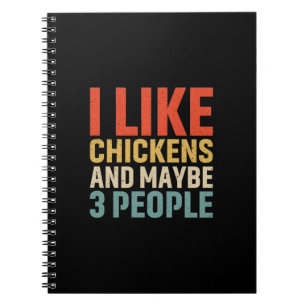 Chicken Art I Like Chickens Notebook