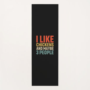 Chicken Art I Like Chickens Yoga Mat