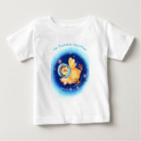 Chicken Astronaut Baby T-Shirt Cartoon Custom Text