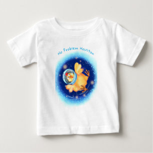 Chicken Astronaut Baby T-Shirt Cartoon Custom Text