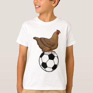 Chicken at Soccer Sports T-Shirt