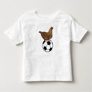 Chicken at Soccer Sports Toddler T-Shirt