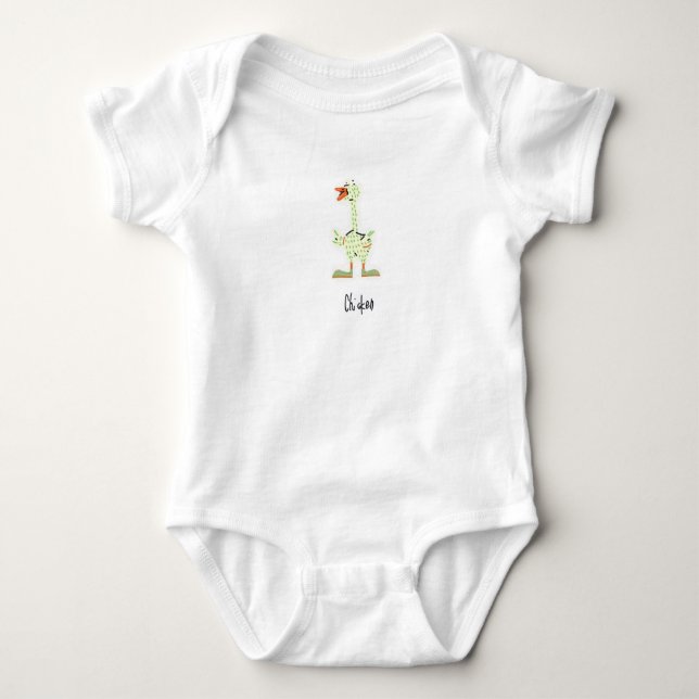 chicken baby bodysuit (Front)