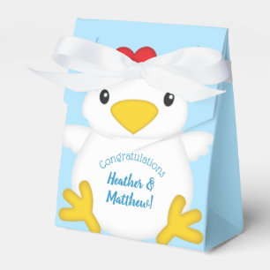 Chicken Baby Shower Blue Boy Favour Box