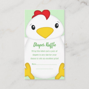 Chicken Baby Shower Farm Enclosure Card
