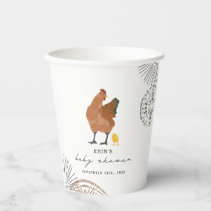 Chicken Baby Shower  Paper Cups
